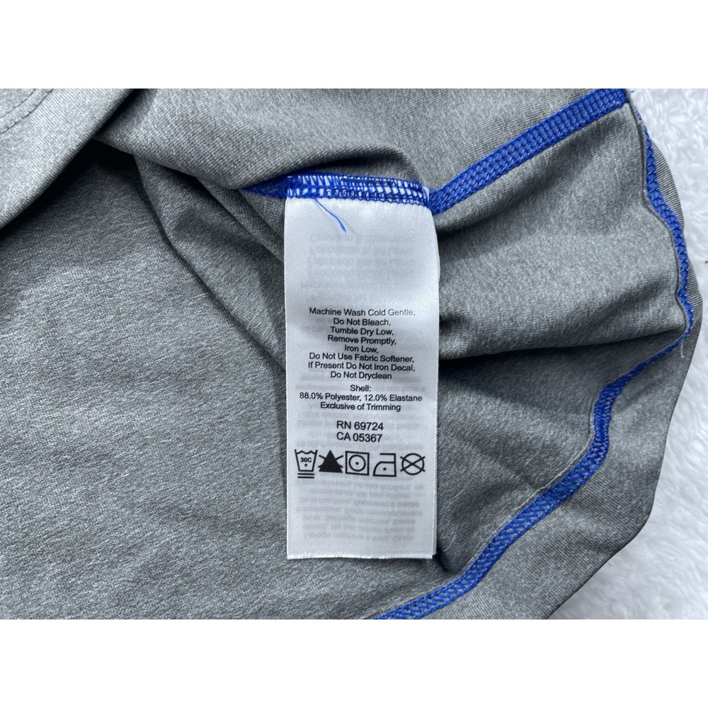 Columbia Golf Kansas Jayhawks 1/4 Zip Pullover Gray Men's Large College - Picture 7 of 8